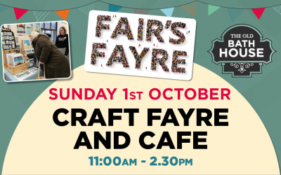 Craft Fayre and Cafe on Sunday 1st October